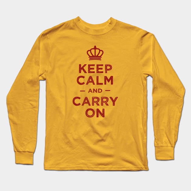 Keep calm and carry on Long Sleeve T-Shirt by TompasCreations